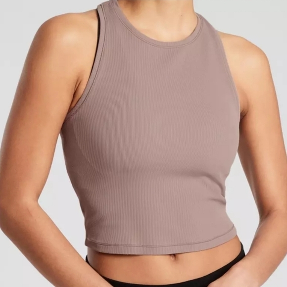 Athleta Tops - Athleta Shanti Rib Crop Tank